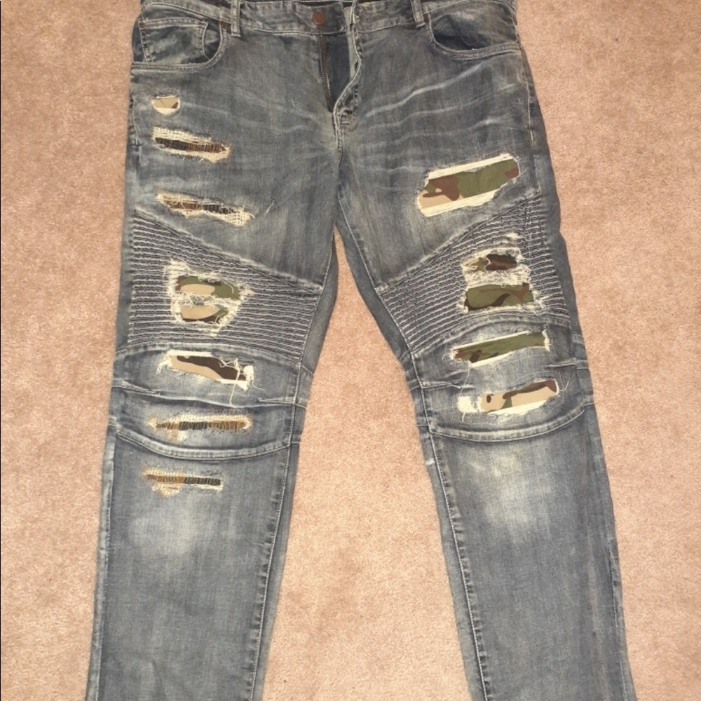 Jordan Craig distressed jeans